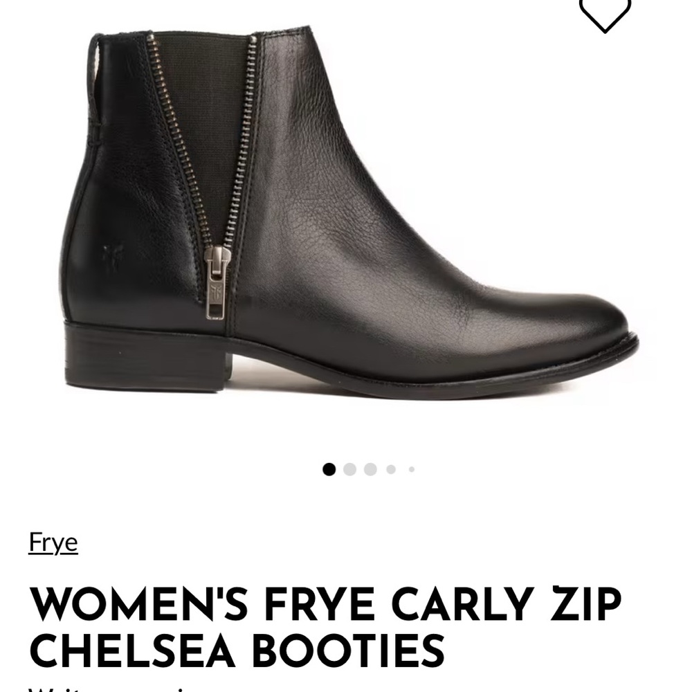 Like new, worn once- Frye Women's Black Ankle Booties with Zipper